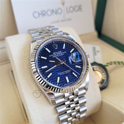 rolex blue motif 36|rolex datejust 36 126234.